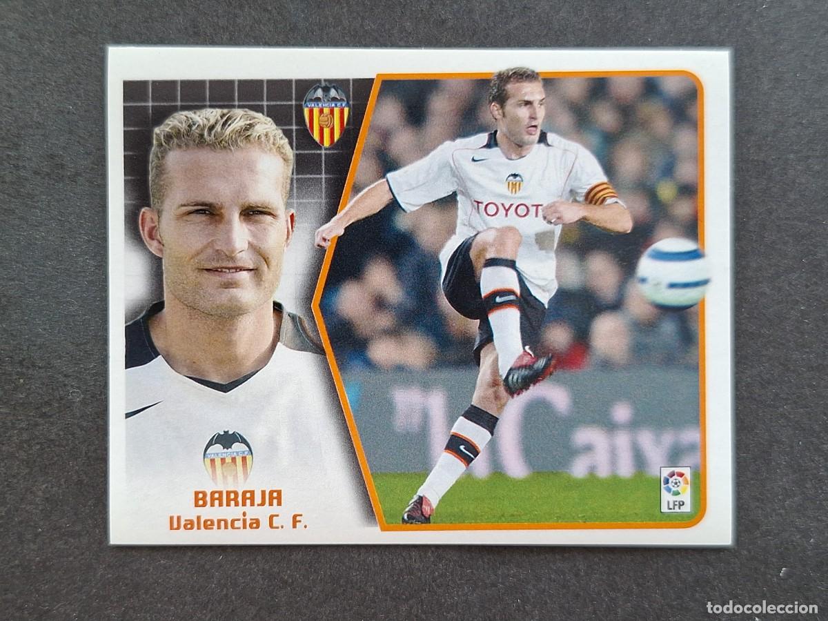 Cromos de f&uacute;tbol: L5 BARAJA VALENCIA C. F. LIGA ESTE 2005 2006 05 06 NUNCA PEGADO SIN PEGAR