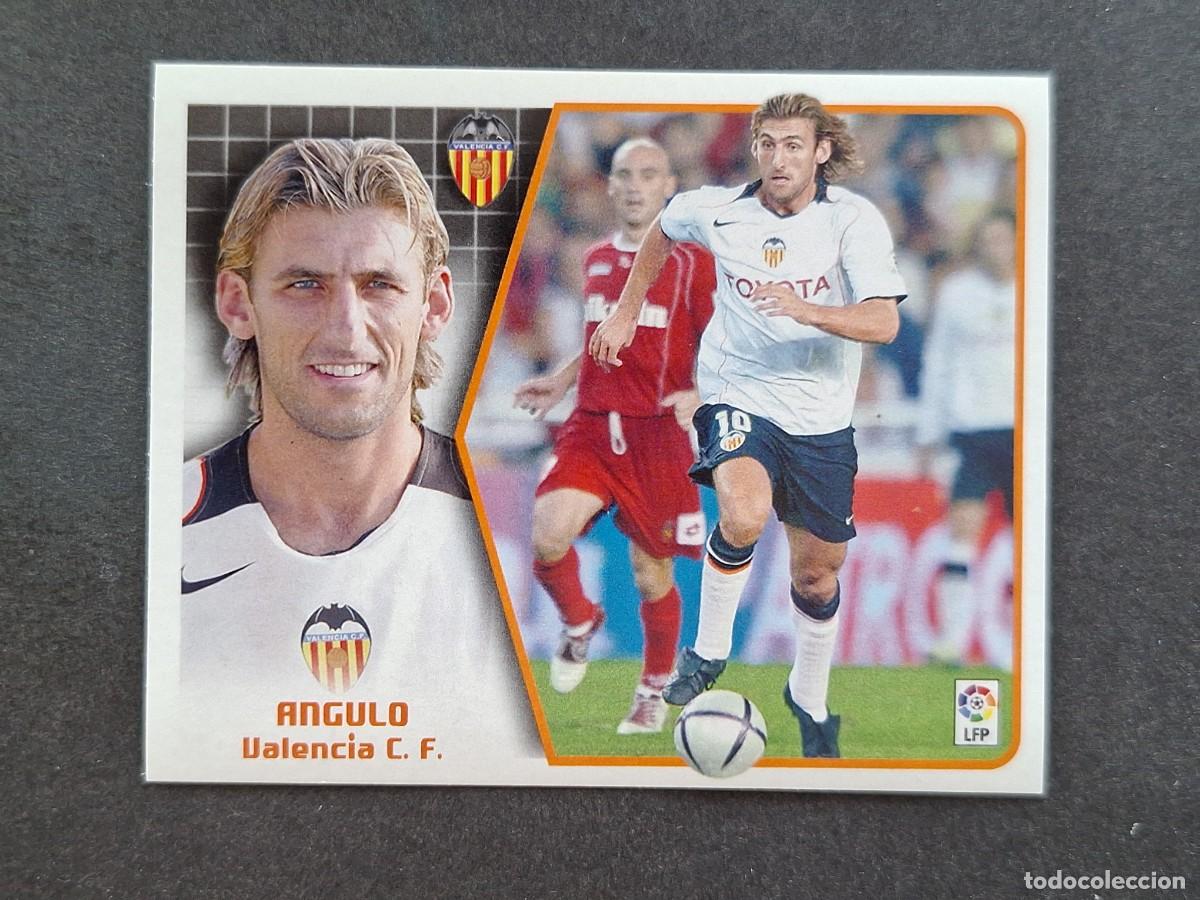 Cromos de f&uacute;tbol: L5 ANGULO VALENCIA C. F. LIGA ESTE 2005 2006 05 06 NUNCA PEGADO SIN PEGAR