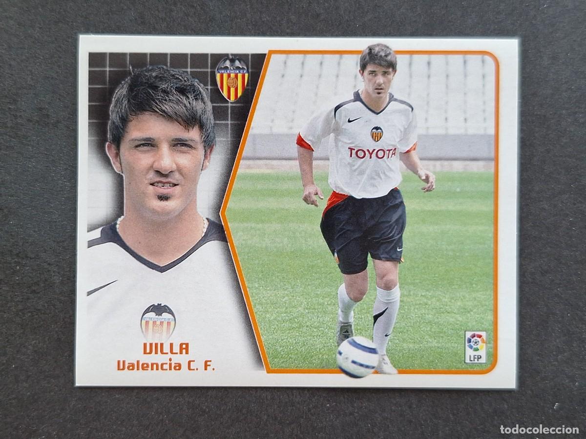 Cromos de f&uacute;tbol: L5 VILLA VALENCIA C. F. LIGA ESTE 2005 2006 05 06 NUNCA PEGADO SIN PEGAR