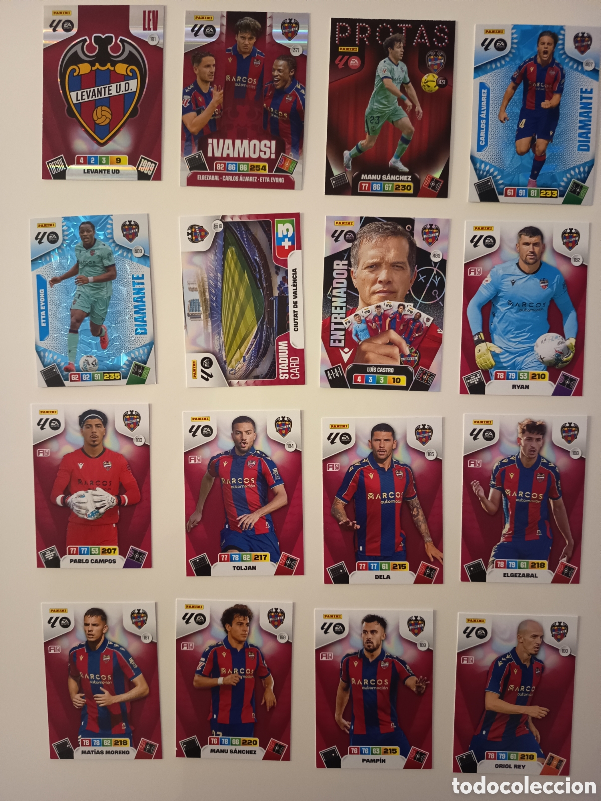 Cromos de f&uacute;tbol: Lote Levante Adrenalyn 2025-2026