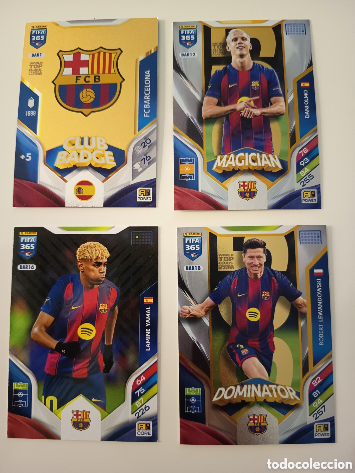 Cromos de f&uacute;tbol: Lote FCB Barcelona Fifa 365 2025-2026