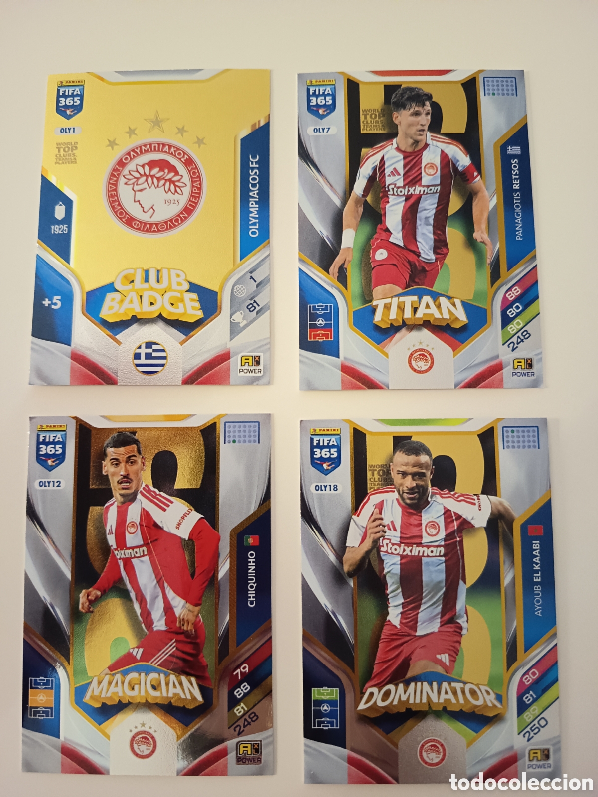 Cromos de f&uacute;tbol: Lote OLYMPIAKOS Fifa 365 2025-2026