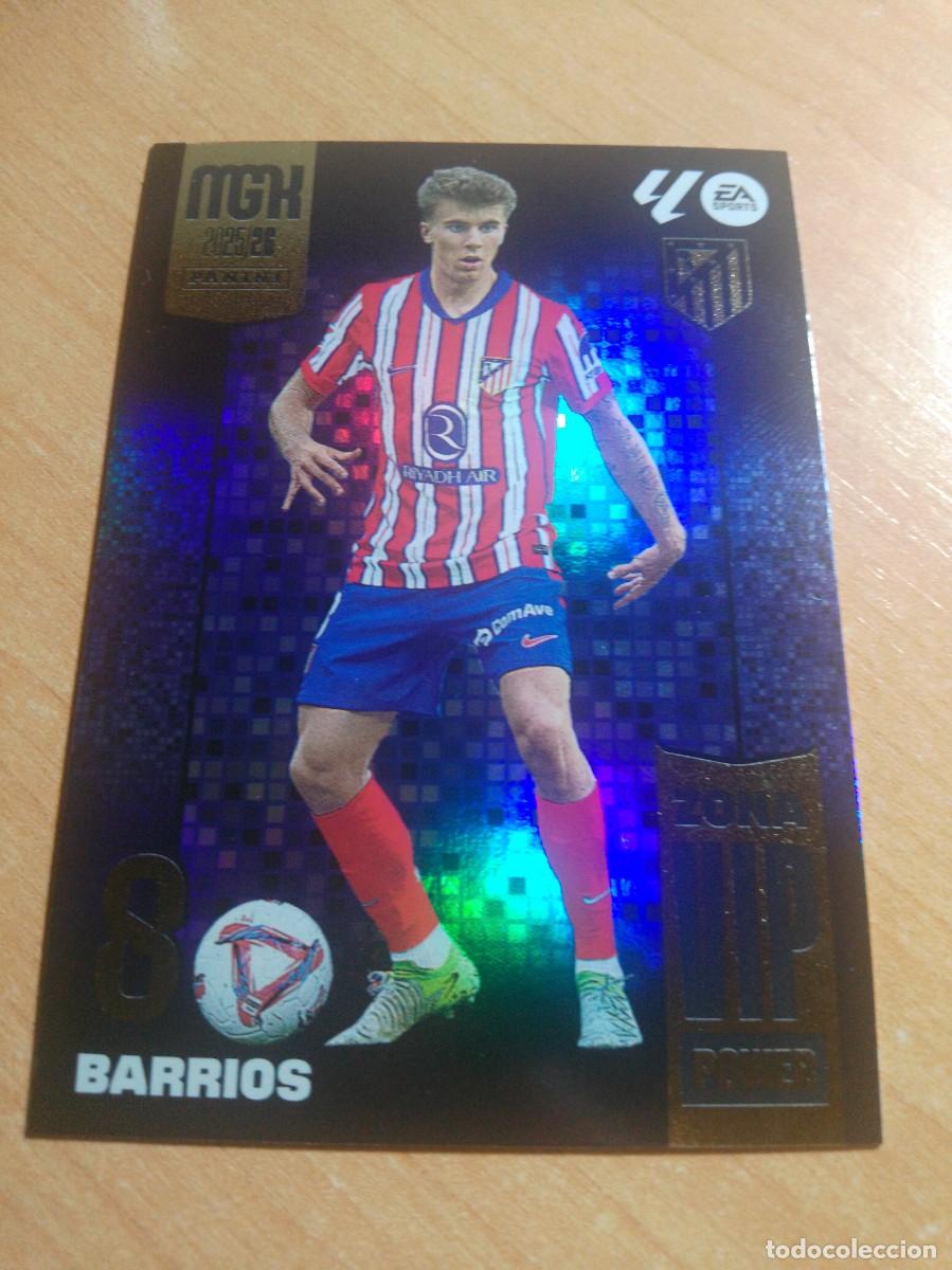 Cromos de f&uacute;tbol: P 389 BARRIOS ZONA VIP POWER ATLETICO DE MADRID 25 26 MGK 2025 2026 MEGACRACKS NUEVO