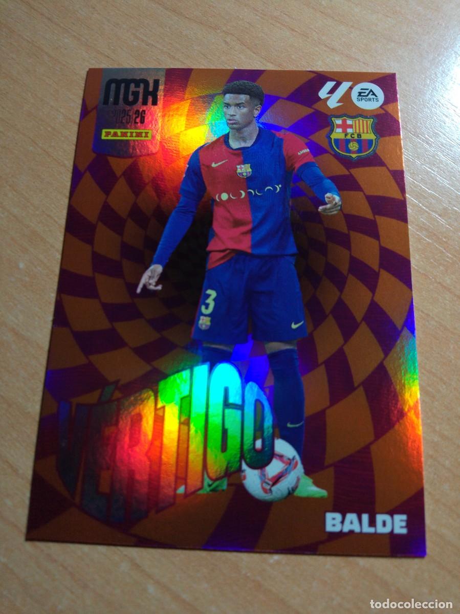 Cromos de f&uacute;tbol: 380 BALDE VERTIGO DEL BARCELONA 25 26 MGK 2025 2026 MEGACRACKS NUEVO