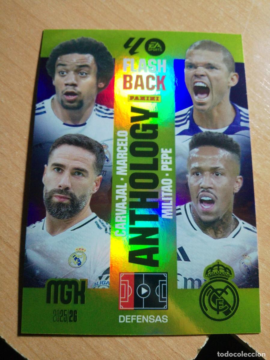 Cromos de f&uacute;tbol: 437 ANTHOLOGY FLASH BACK REAL MARID 25 26 MGK 2025 2026 MEGACRACKS NUEVO