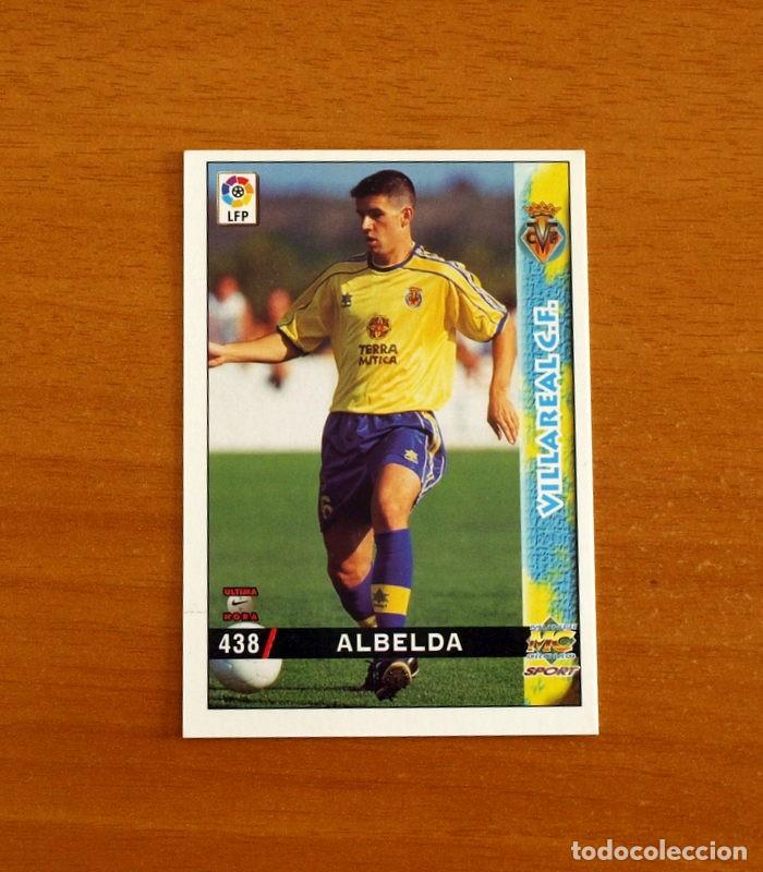 Cromos de f&uacute;tbol: Villarreal -N&ordm; 438 Albelda -&Uacute;ltima Hora -Mundicromo Las Fichas de la Liga 1998-1999-98-99