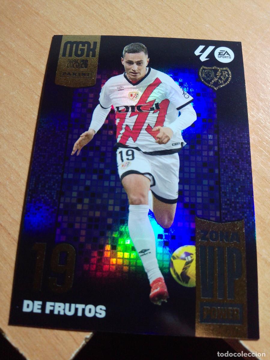 Cromos de f&uacute;tbol: P 513 DE FRUTOS ZONA VIP POWER DEL RAYO VALLECANO 25 26 MGK 2025 2026 MEGACRACKS NUEVO