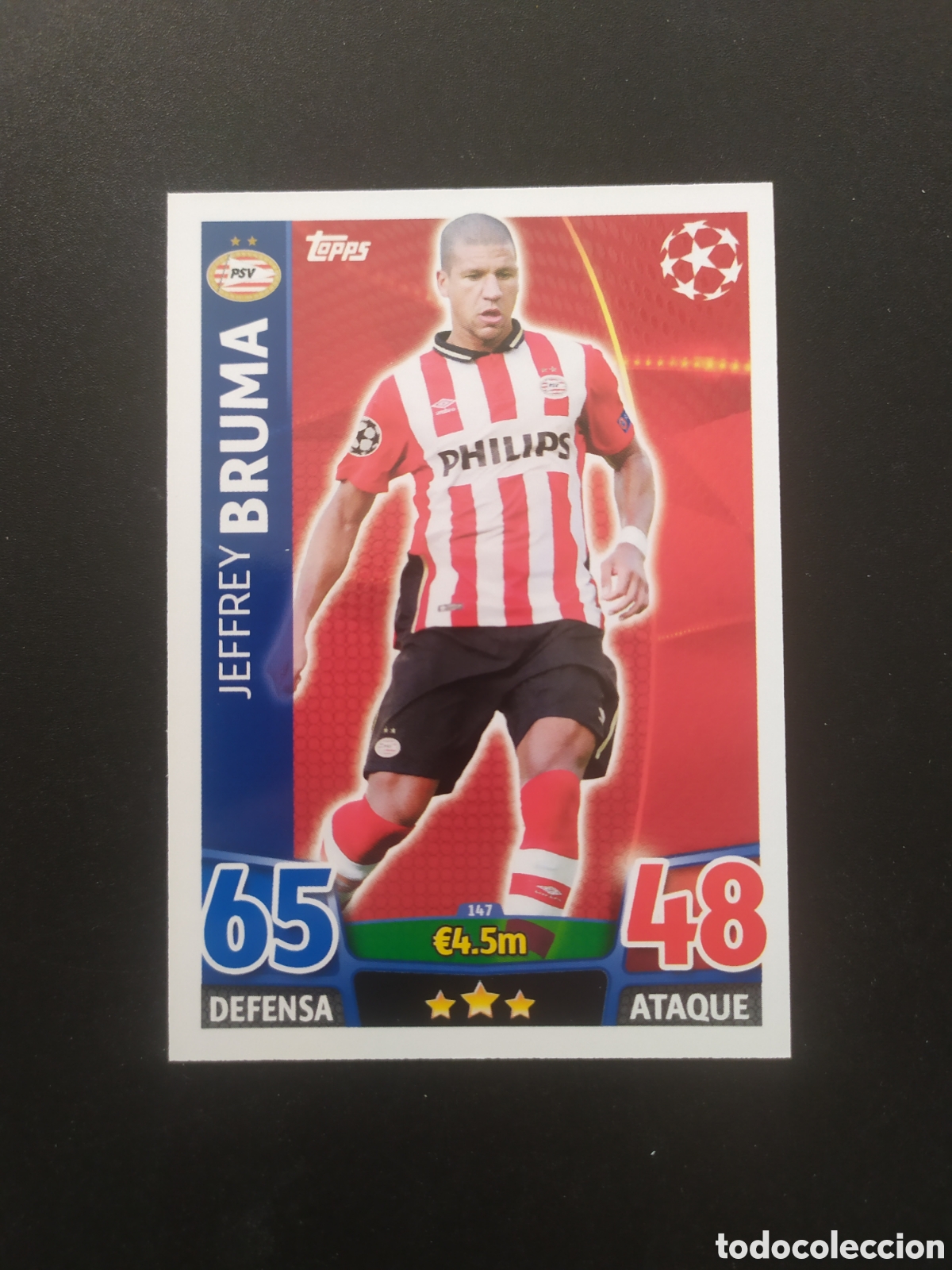 Cromos de f&uacute;tbol: UEFA Champions match attax topps 2015 2016 15 16 Bruma n&deg; 147 PSV Eindhoven