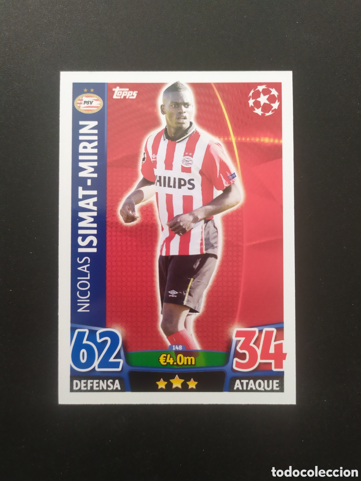 Cromos de f&uacute;tbol: UEFA Champions match attax topps 2015 2016 15 16 Isimat-Mirin n&deg; 148 PSV Eindhoven