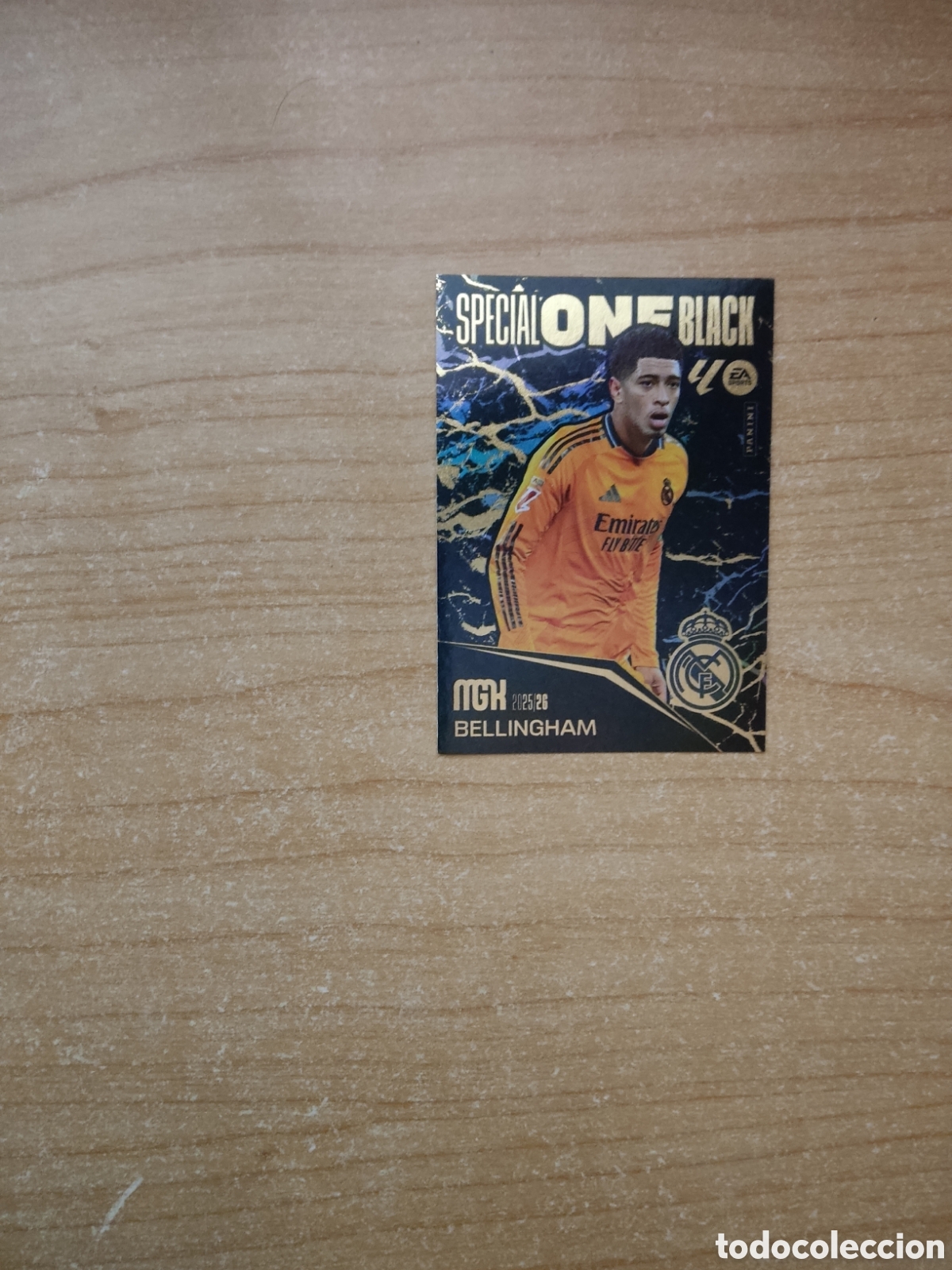 Cromos de f&uacute;tbol: SPECIAL ONE BLACK JUDE BELLINGHAM REAL MADRID MEGACRACKS 2025 2026