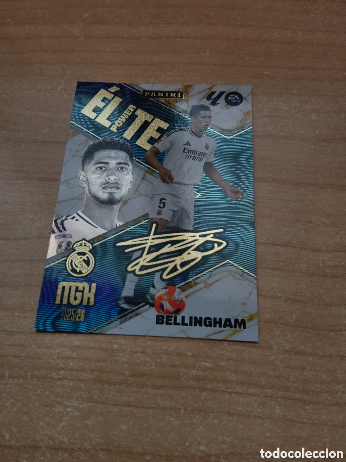 Cromos de f&uacute;tbol: 1 BELLINGHAM ELITE POWER REAL MADRID MEGACRACKS 2025 2026
