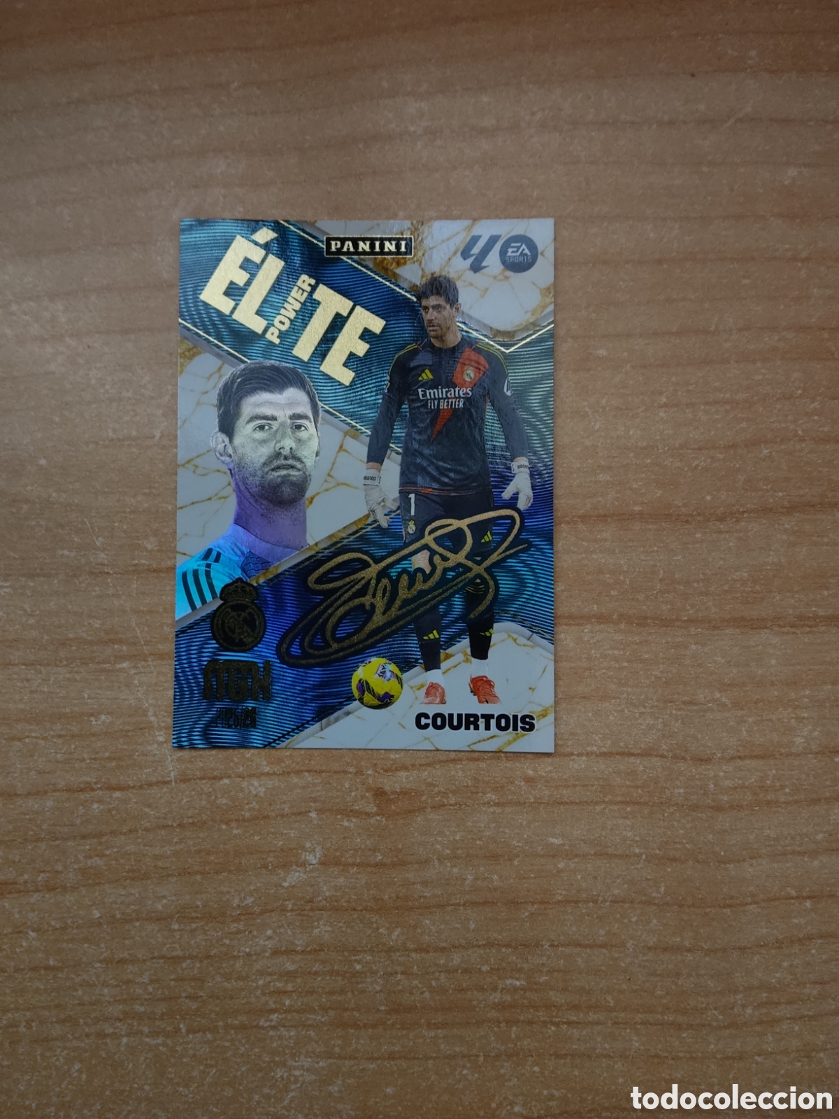 Cromos de f&uacute;tbol: 3 COURTOIS ELITE POWER REAL MADRID MEGACRACKS 2025 2026