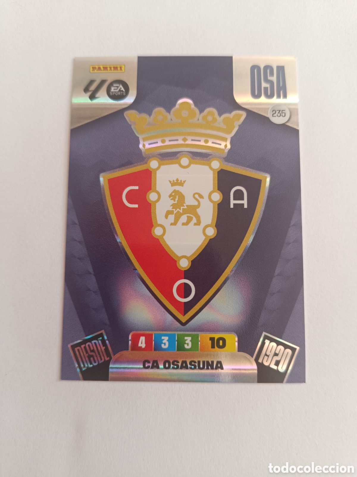 Cromos de f&uacute;tbol: Adrenalyn 25-26 Osasuna 235 escudo