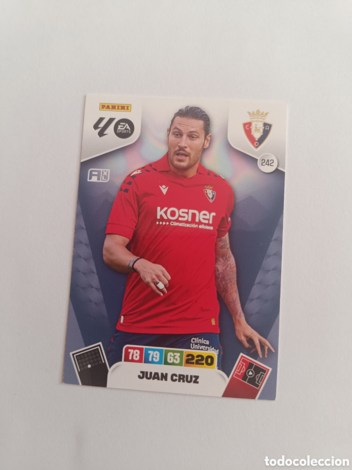 Cromos de f&uacute;tbol: Adrenalyn 25-26 Osasuna 242 juan cruz