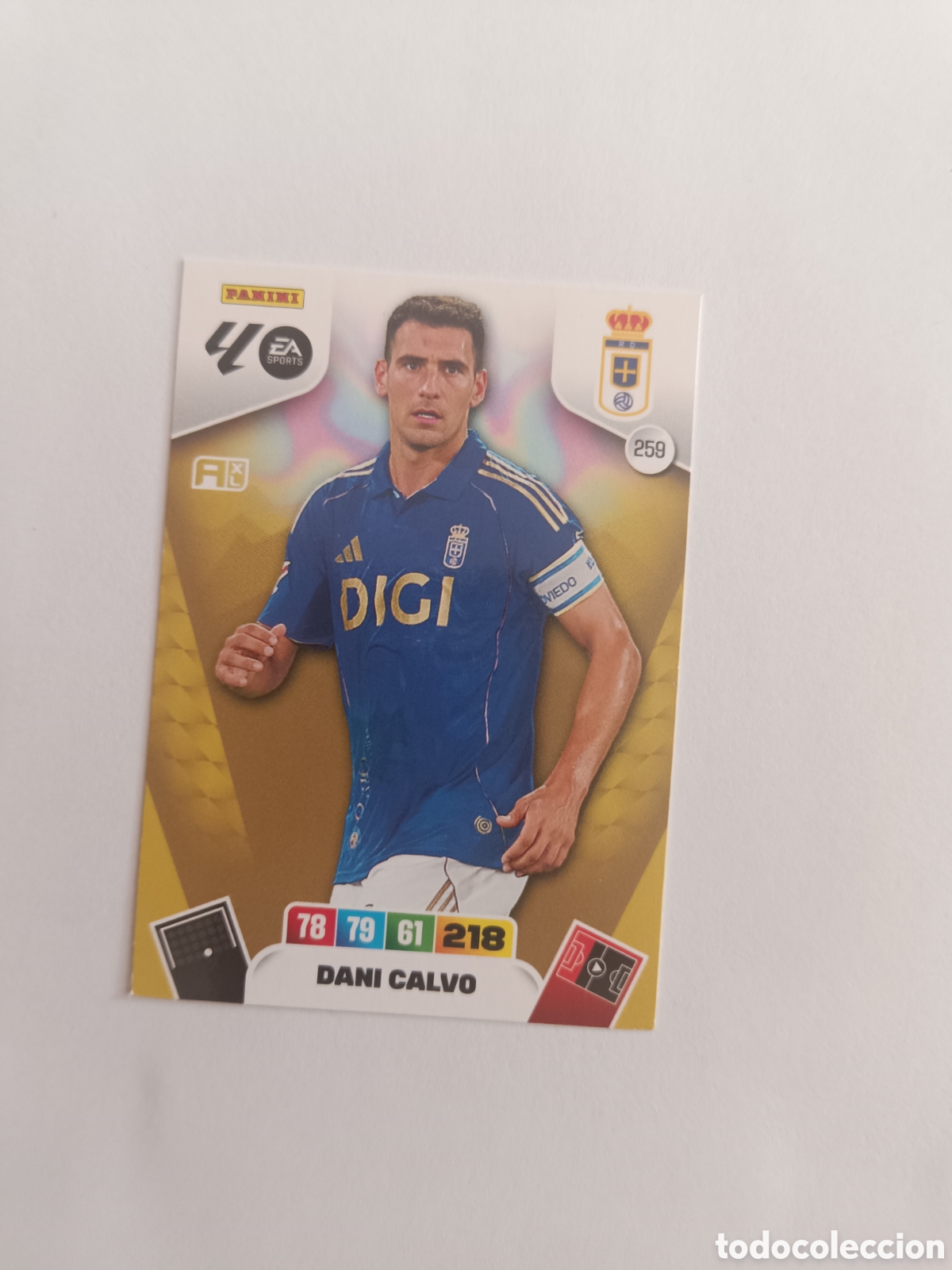 Cromos de f&uacute;tbol: Adrenalyn 25-26 Oviedo 259 Dani calvo