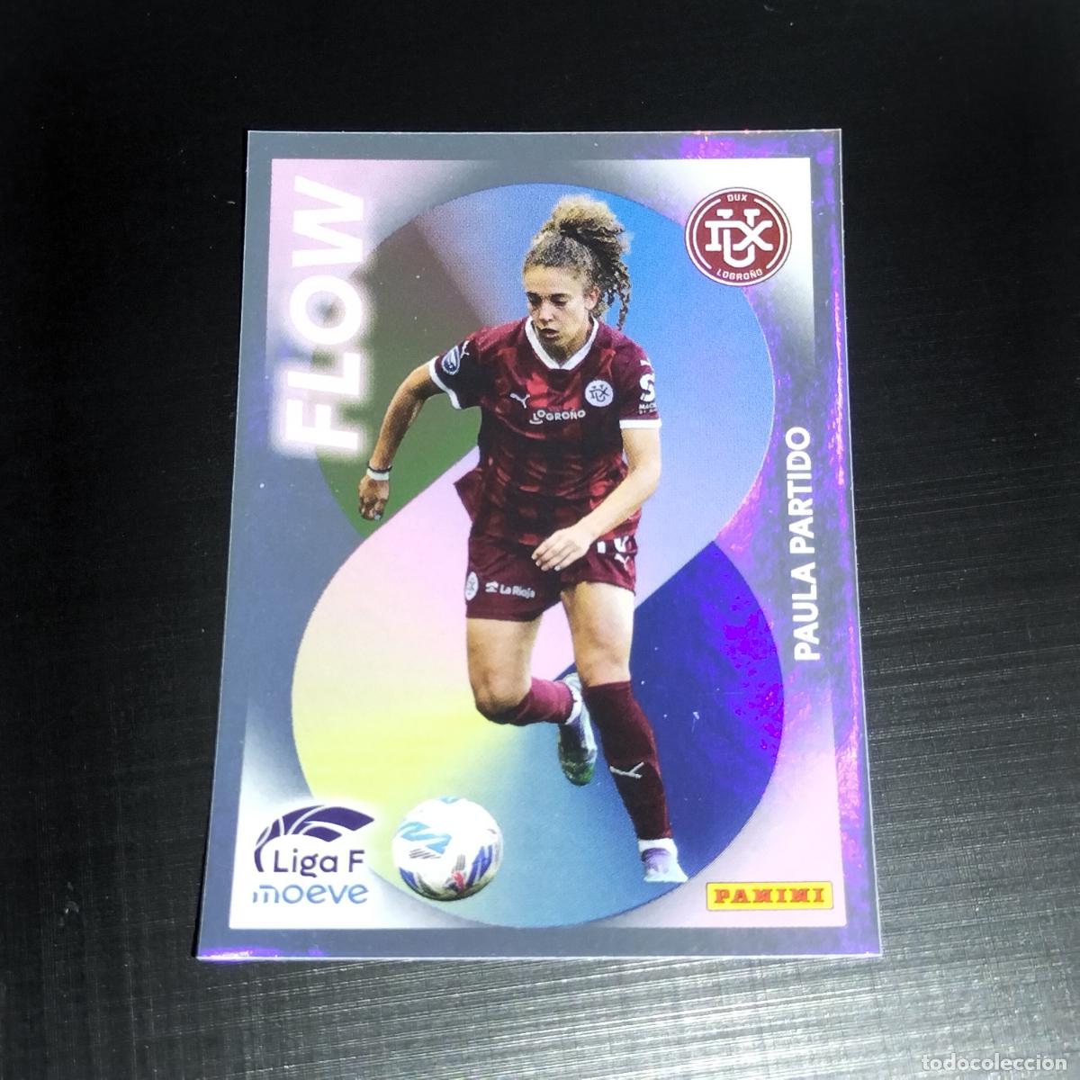 Figurine di Calcio: 361 PAULA PARTIDO DUX LOGRO&Ntilde;O FLOW CROMOS LIGA F MOEVE FEMENINA PANINI 2025 2026 25 26