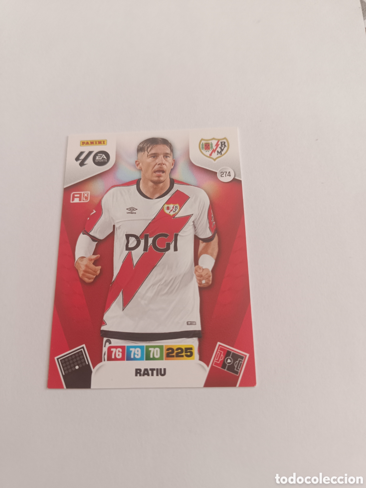 Cromos de f&uacute;tbol: Adrenalyn 25-26 rayo vallecano 274 ratiu