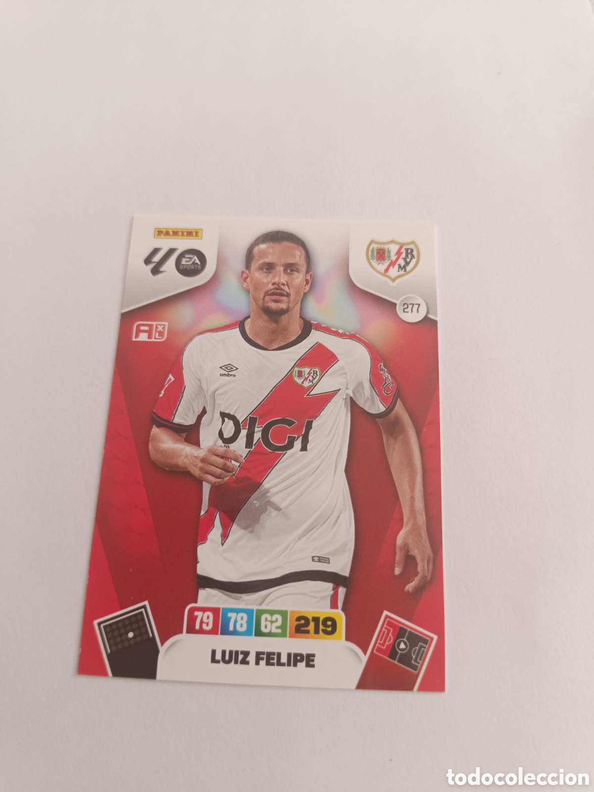 Cromos de f&uacute;tbol: Adrenalyn 25-26 rayo vallecano 277 luiz felipe