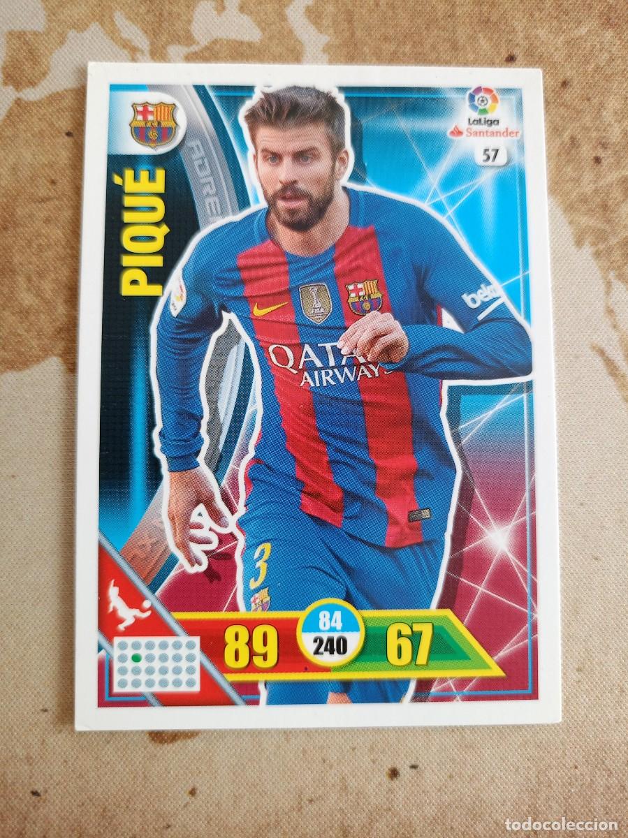 Cromos de f&uacute;tbol: # Barcelona 57 PIQU&Eacute; Adrenalyn 2016-17