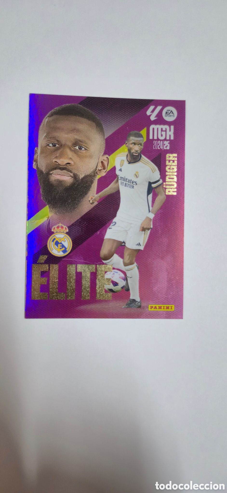 Cromos de f&uacute;tbol: MEGACRACKS RUDIGER ELITE REAL MADRID CROMO LIGA 24 25 2024 2025 MGK