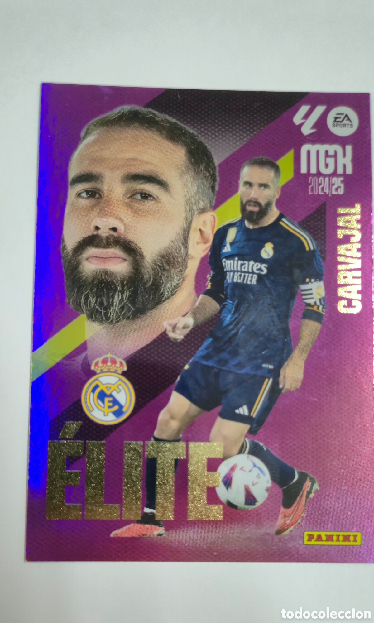 Cromos de f&uacute;tbol: MEGACRACKS CARVAJAL 2 ELITE REAL MADRID CROMO LIGA 24 25 2024 2025 MGK