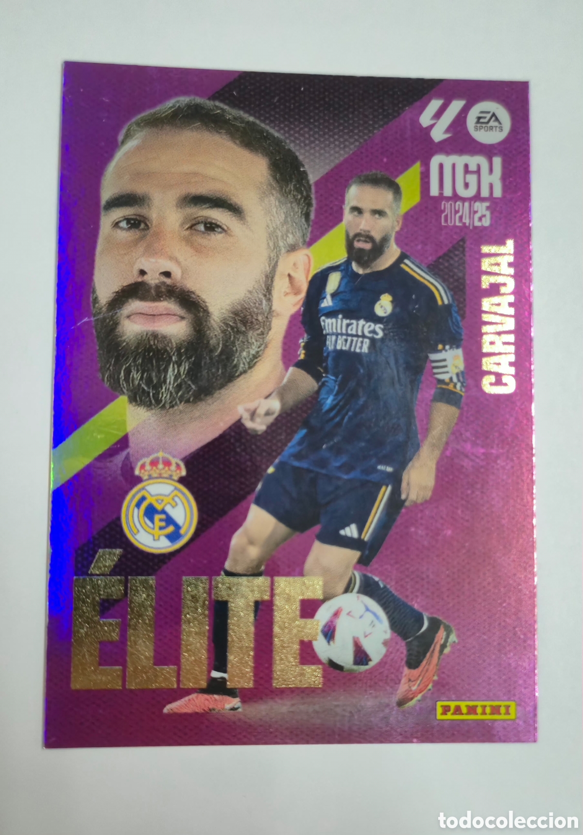Cromos de f&uacute;tbol: MEGACRACKS CARVAJAL 2 ELITE REAL MADRID CROMO LIGA 24 25 2024 2025 MGK