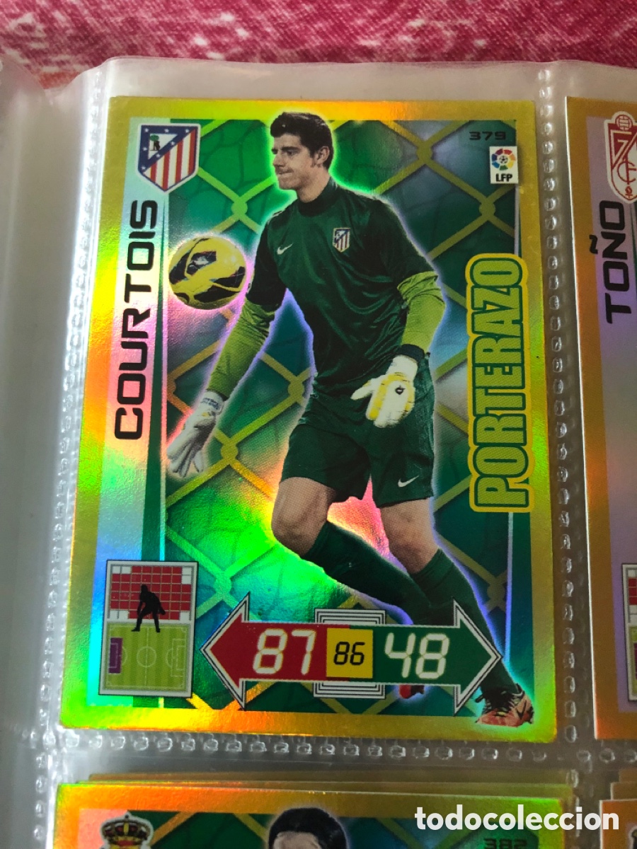 Cromos de f&uacute;tbol: Adrenalyn 2012 2013 porterazo courtois 379 at Madrid
