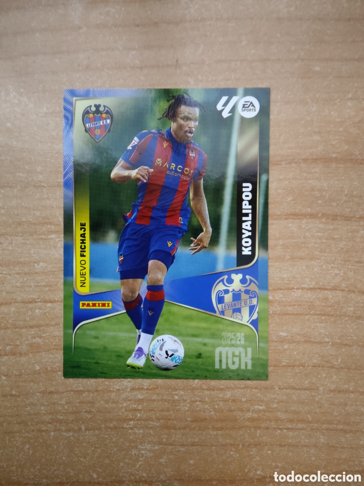 Cromos de f&uacute;tbol: 481 KOYALIPOU LEVANTE NUEVO FICHAJE MEGACRACKS 2025 2026