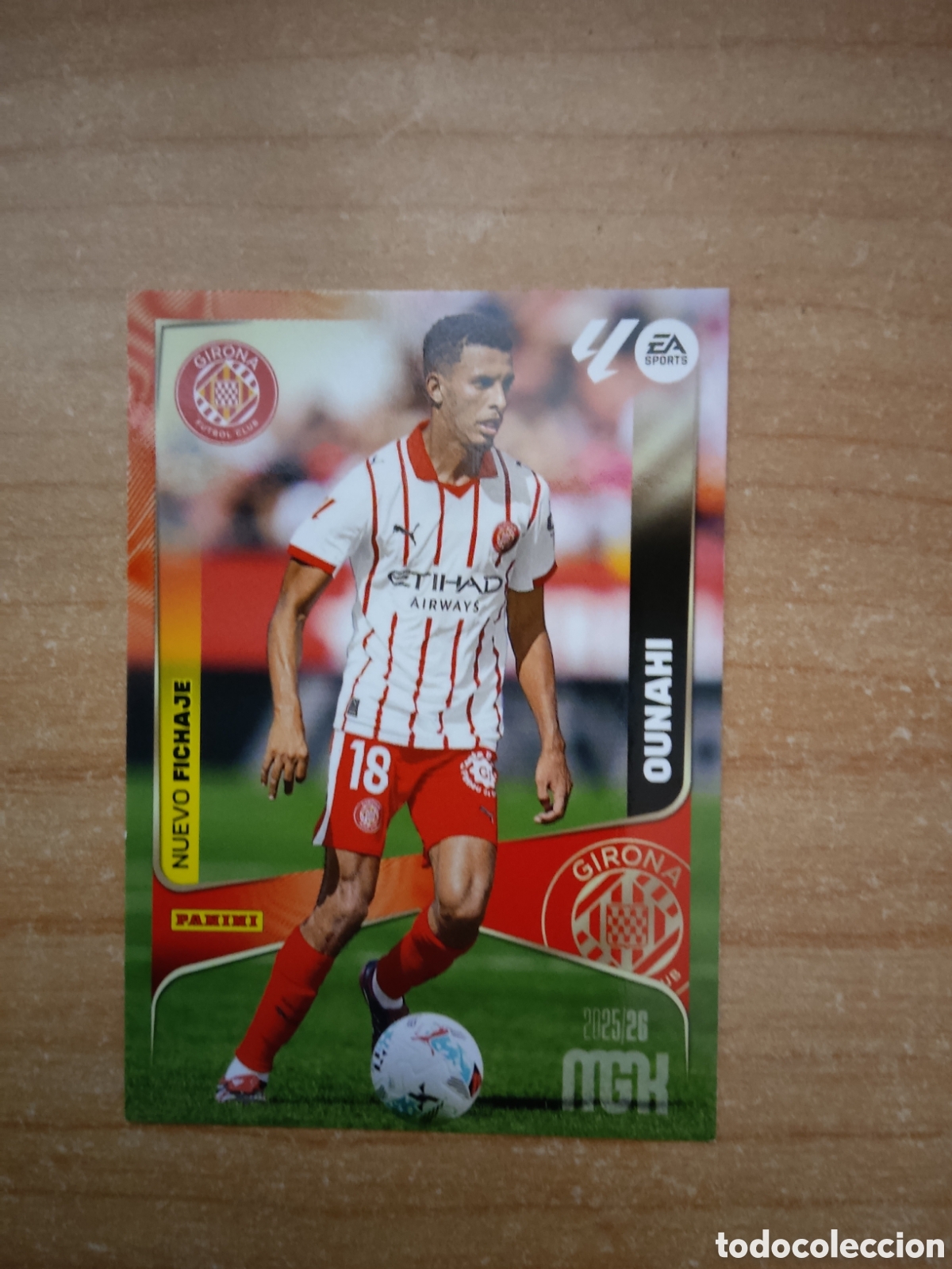 Football Stickers: 486 OUNAHI GIRONA NUEVO FICHAJE MEGACRACKS 2025 2026