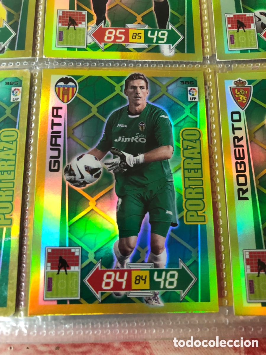 Cromos de f&uacute;tbol: Adrenalyn 2012 2013 porterazo guaita 386 valencia