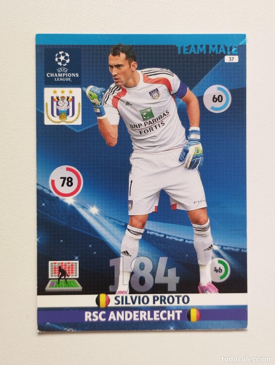 Fu&szlig;ball-Sticker: CROMO CARD ADRENALYN CHAMPIONS LEAGUE 2014 2015 14 15 PANINI 37 SILVIO PROTO ANDERLECHT