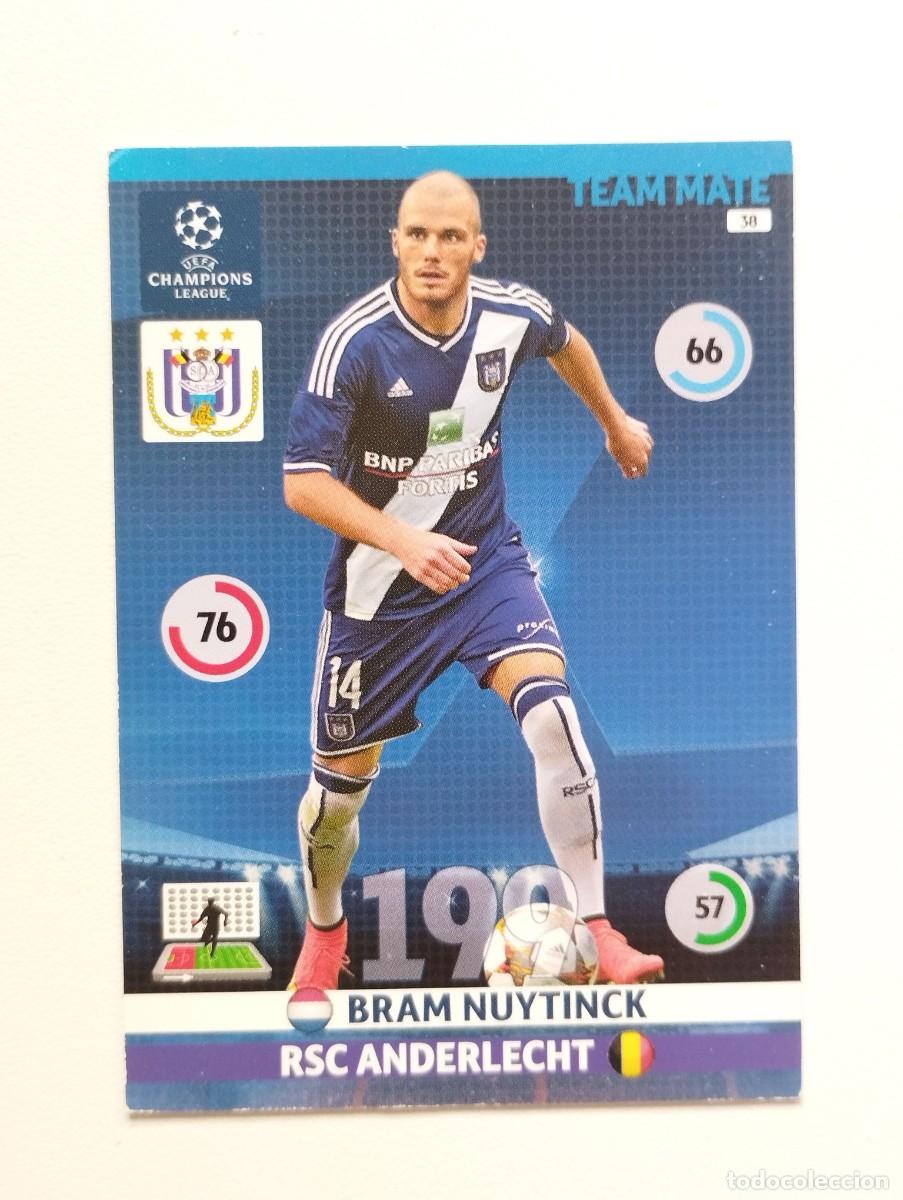 Cromos de f&uacute;tbol: CROMO CARD ADRENALYN CHAMPIONS LEAGUE 2014 2015 14 15 PANINI 38 BRAM NUYTINCK ANDERLECHT