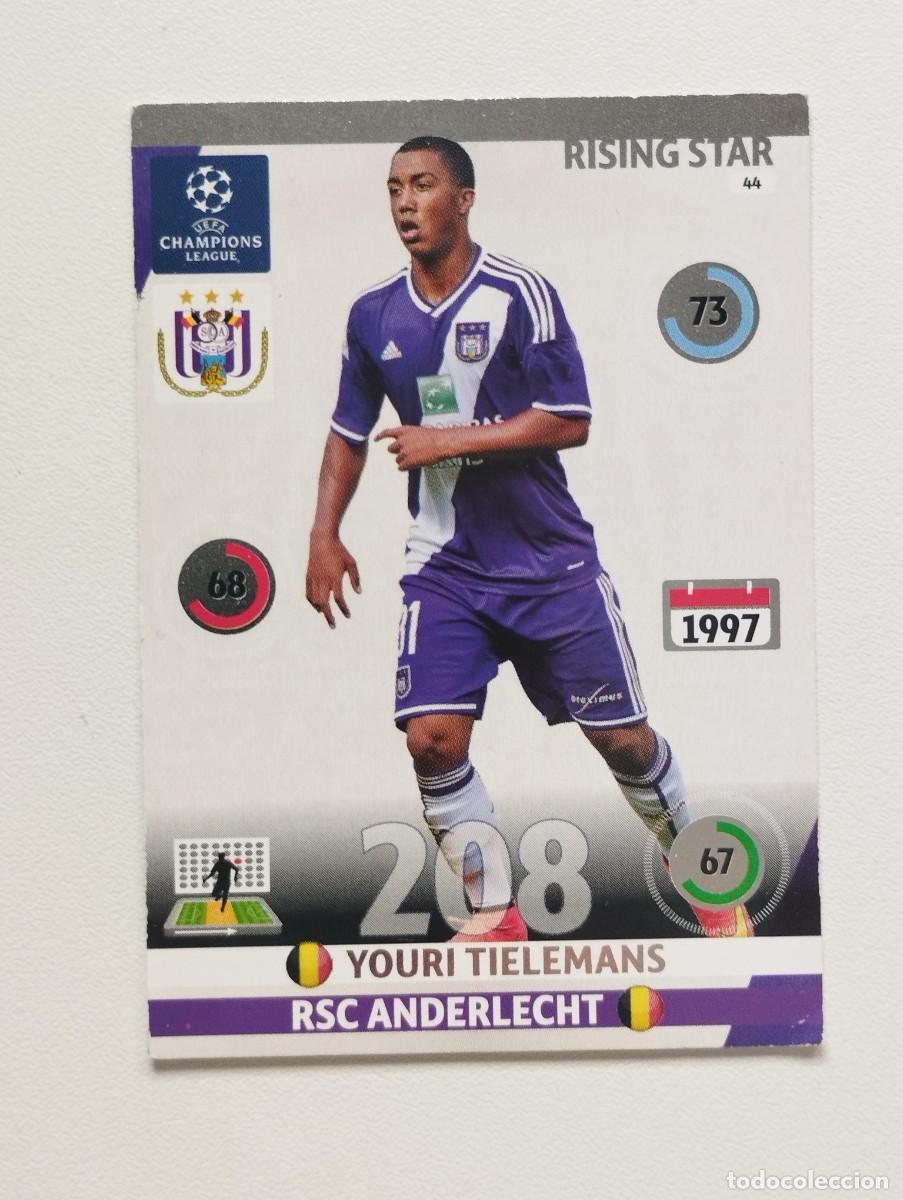 Cromos de f&uacute;tbol: CROMO CARD ADRENALYN CHAMPIONS LEAGUE 2014 2015 14 15 RISING STAR 44 YOURI TIELEMANS ANDERLECHT
