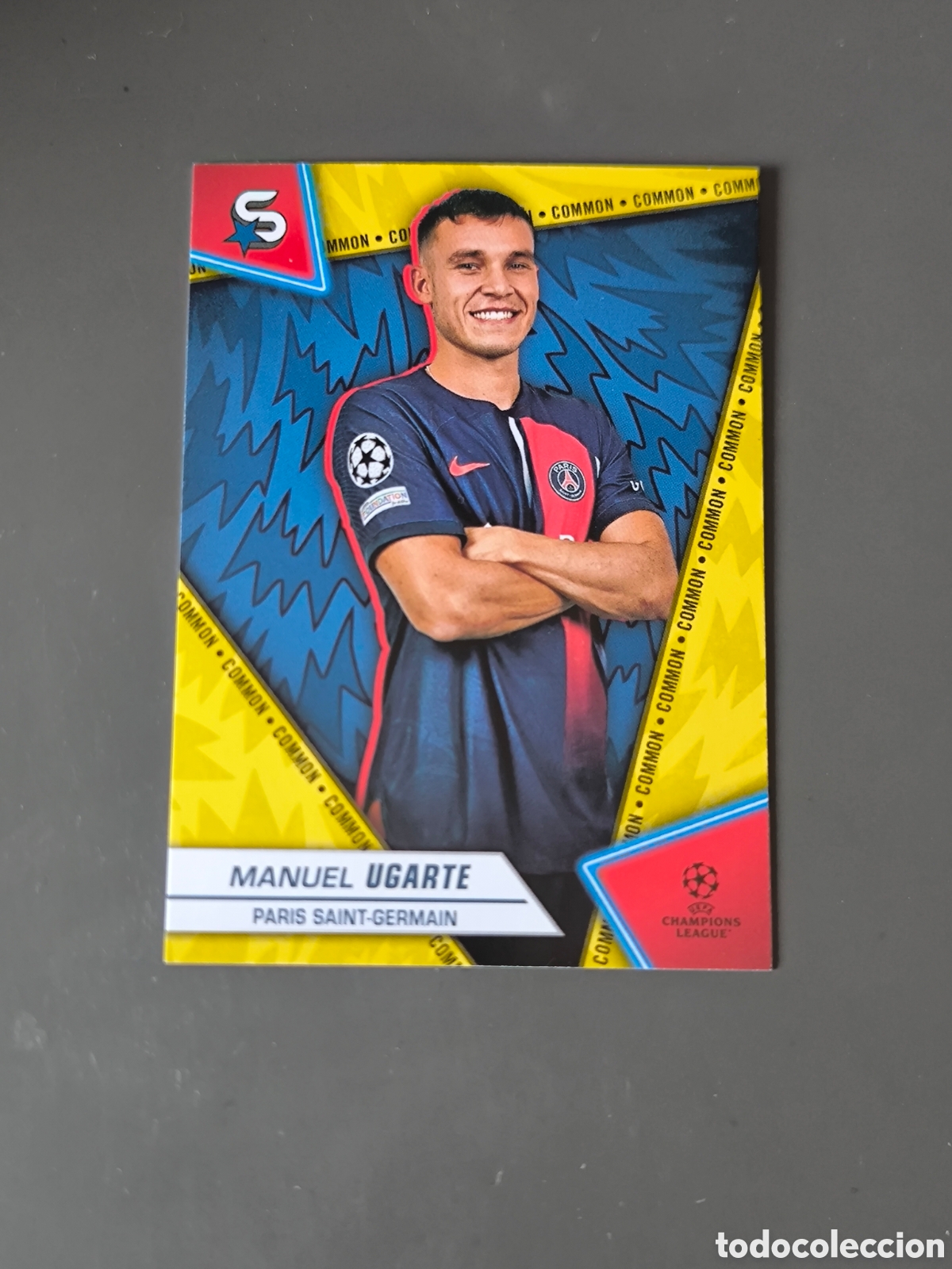 Cromos de f&uacute;tbol: MANUEL UGARTE 115 Common PSG Superstars 2024 Topps
