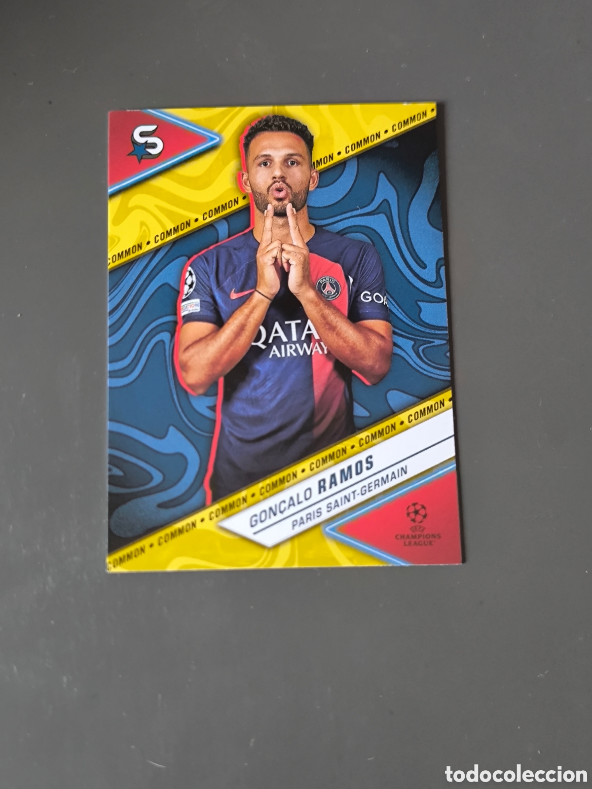 Cromos de f&uacute;tbol: GONZALO RAMOS 114 Common PSG Superstars 2024 Topps