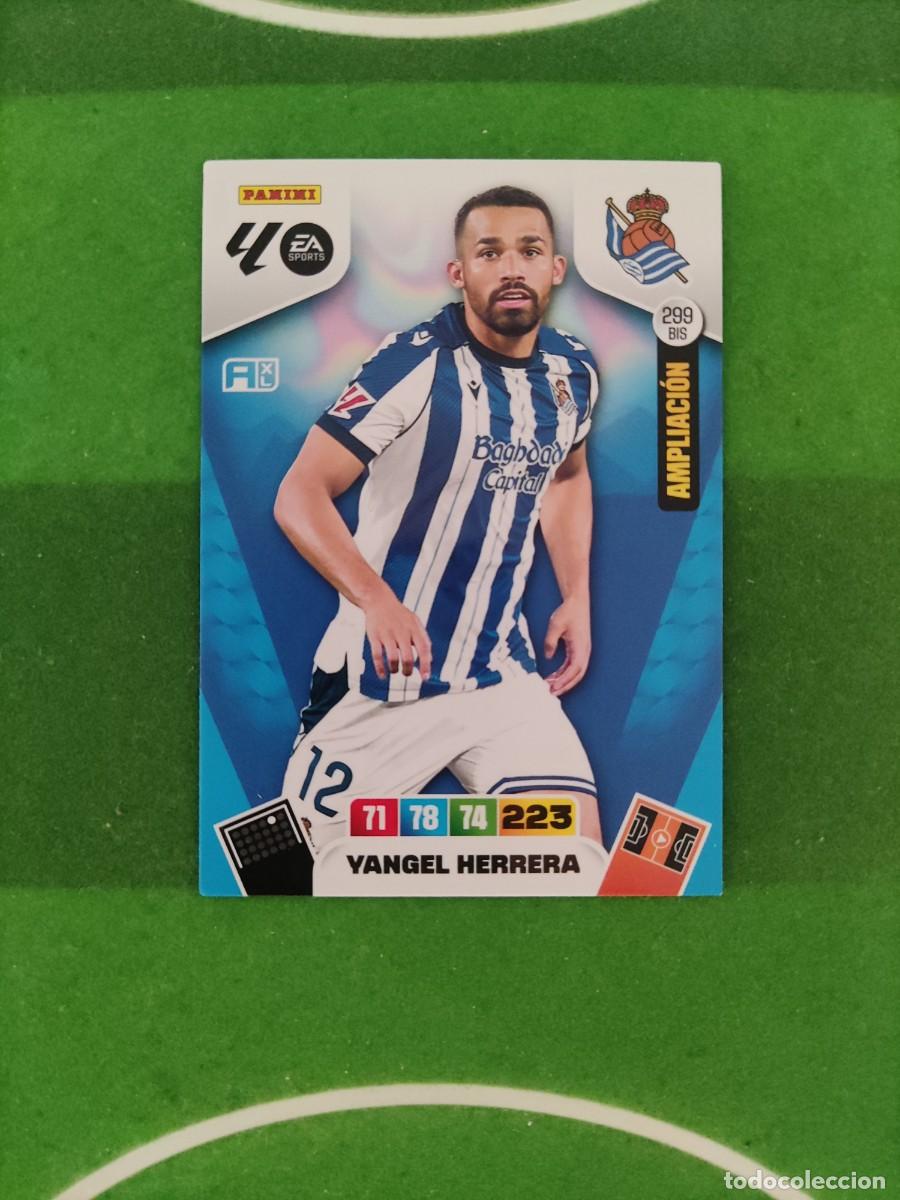 Cromos de f&uacute;tbol: Yangel Herrera 299 bis Ampliaci&oacute;n Real Sociedad Adrenalyn XL 2025/26 25/26