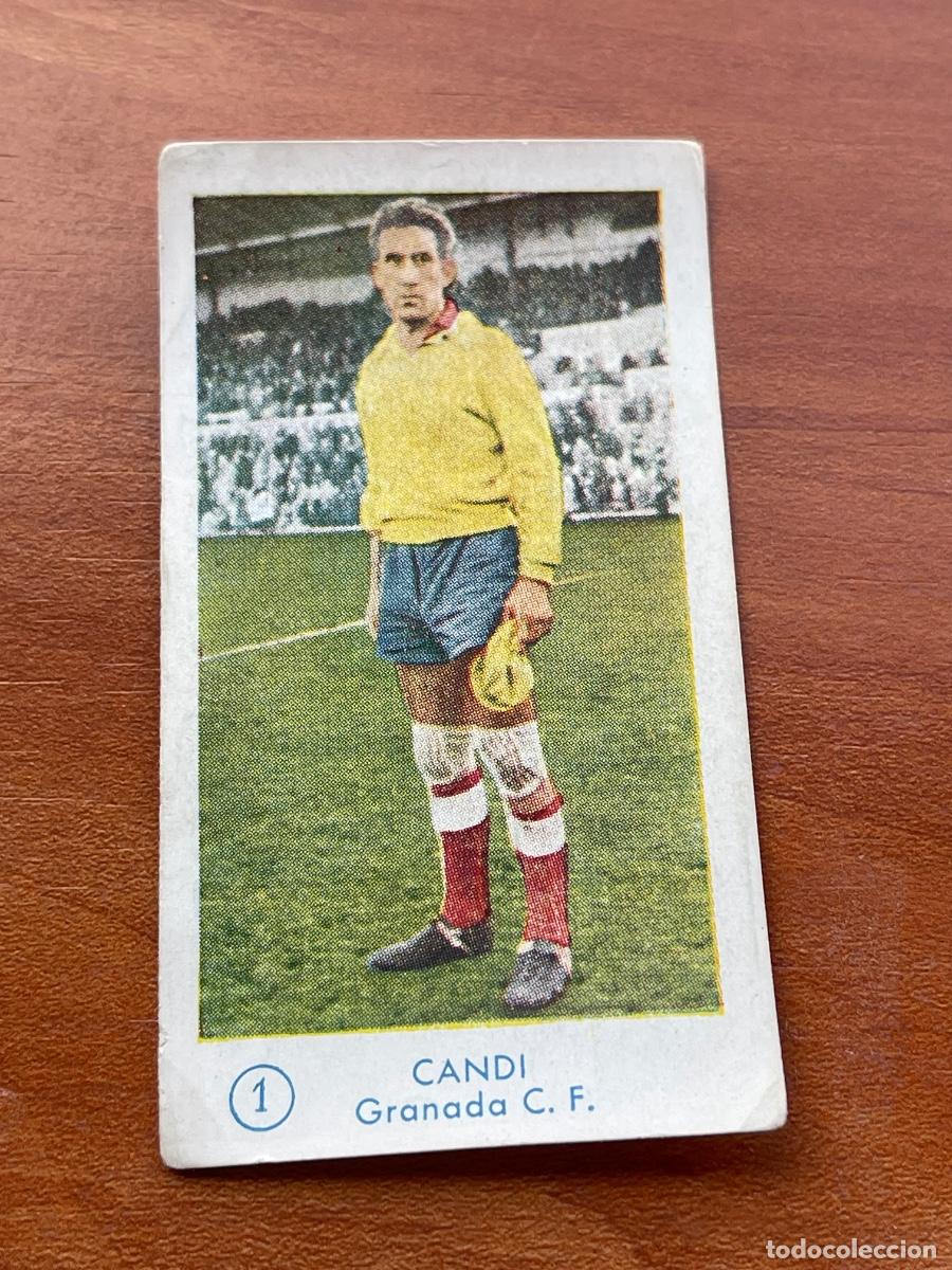Cromos de f&uacute;tbol: CANDI 1 GRANADA Gr&aacute;ficas Bachende liga 1957 1958 sin pegar