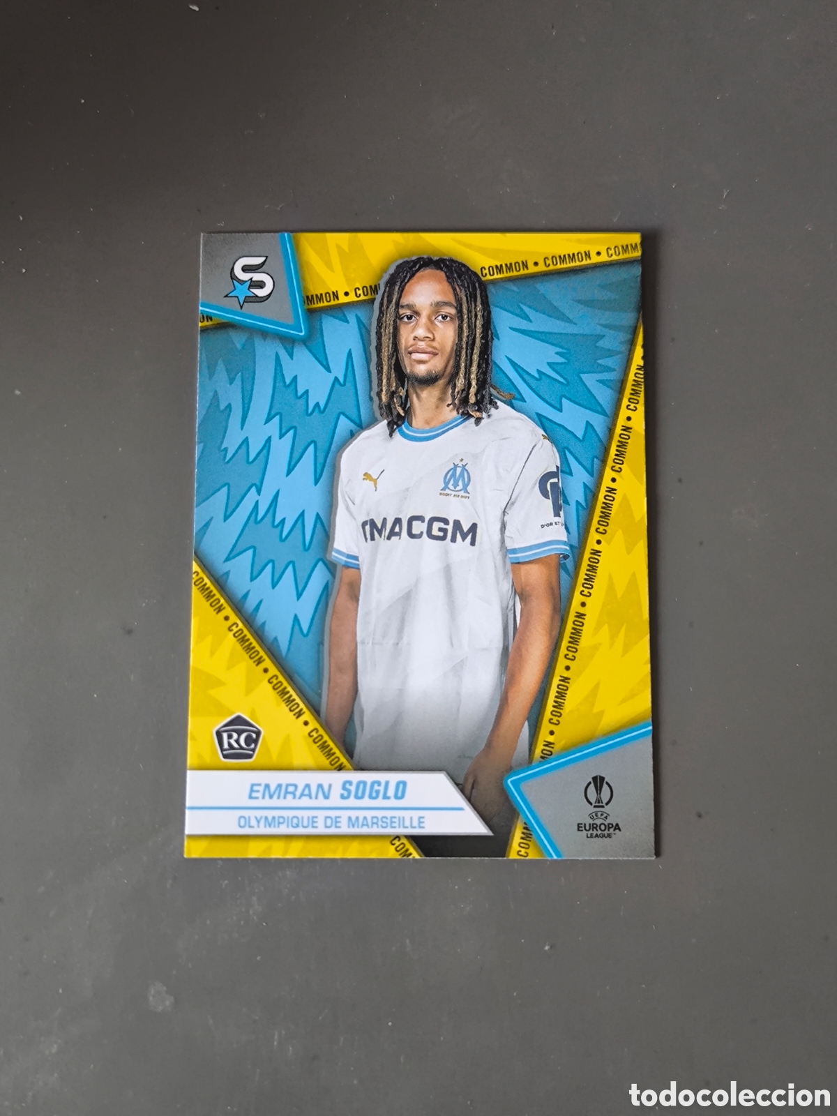 Cromos de f&uacute;tbol: EMRAN SOGLO 110 Rookie Olympique de Marseille Superstars 2024 Topps