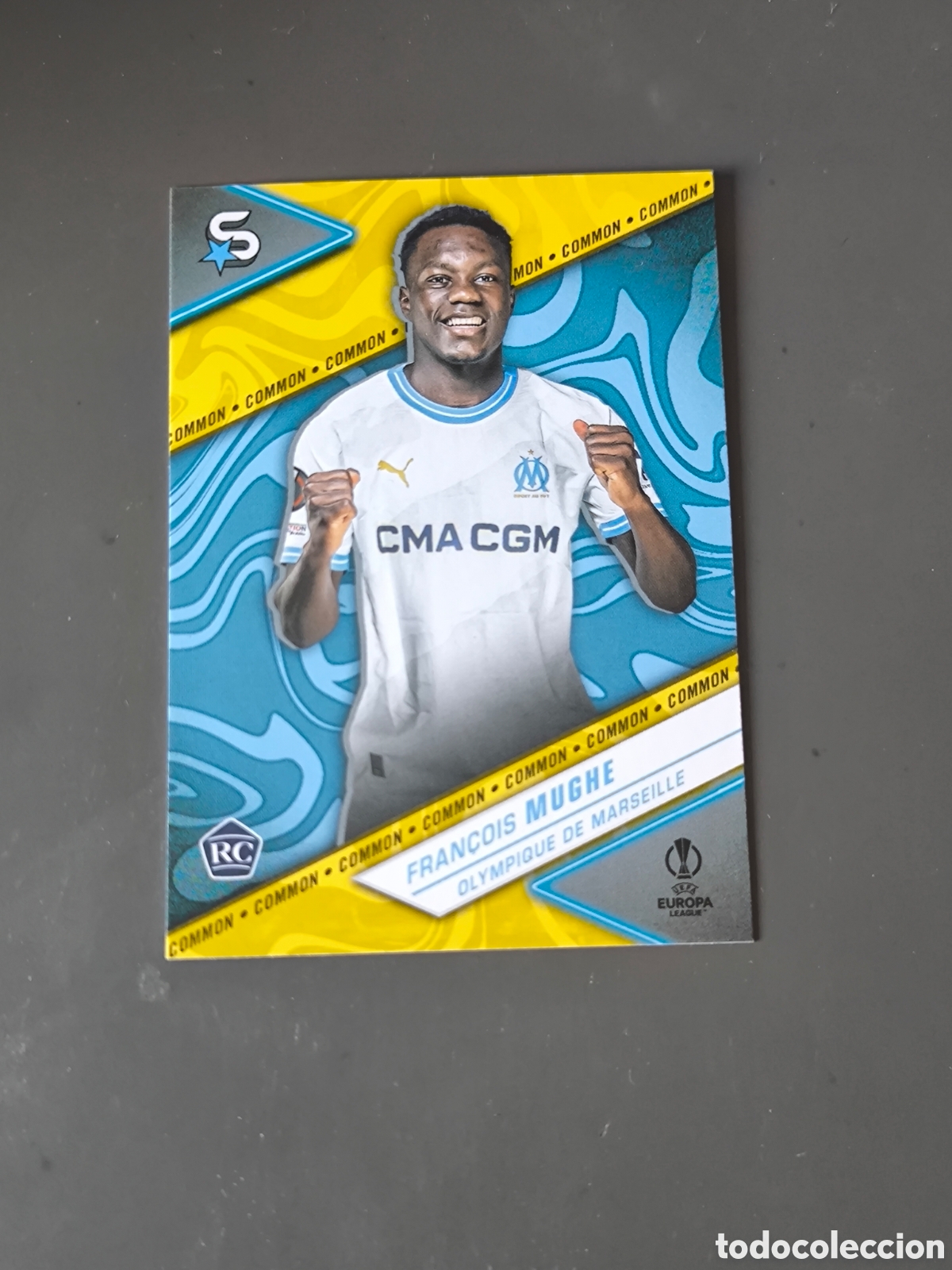 Cromos de f&uacute;tbol: MUGHE 108 Rookie Common Olympique de Marseille Superstars 2024 Topps