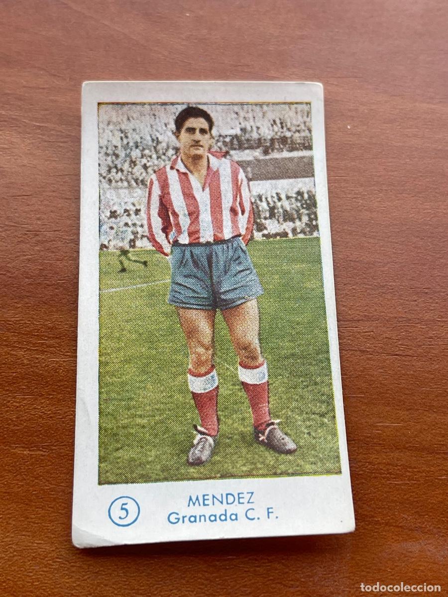 Cromos de f&uacute;tbol: M&Eacute;NDEZ 5 GRANADA Gr&aacute;ficas Bachende liga 1957 1958 sin pegar