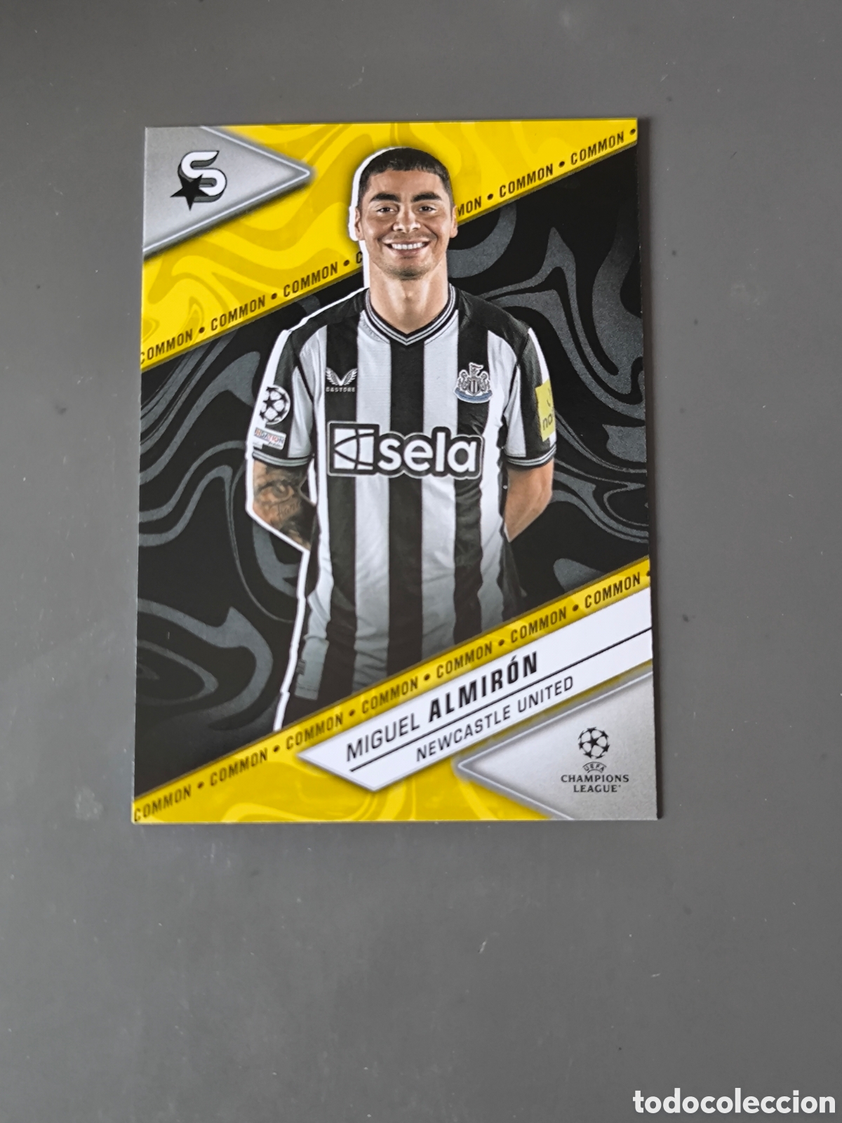 Cromos de f&uacute;tbol: MIGUEL ALMIRON 105 Common Newcastle Superstars 2024 Topps