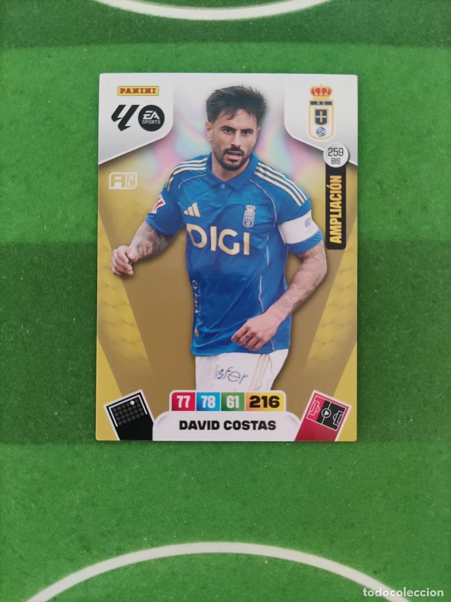 Cromos de f&uacute;tbol: David Costas 259 Ampliaci&oacute;n Oviedo Adrenalyn XL 2025/26 25/26