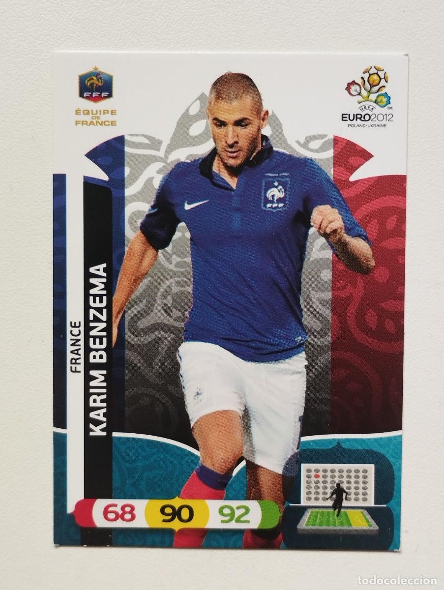 Cromos de f&uacute;tbol: CROMO CARD PANINI EUROCOPA EURO 12 POLONIA UCRANIA EURO 2012 UEFA KARIM BENZEMA FRANCIA