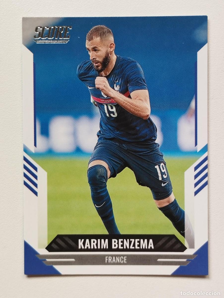 Cromos de f&uacute;tbol: CROMO CARD PANINI SCORE SOCCER 2021 2022 21 21 KARIM BENZEMA 60 FRANCIA