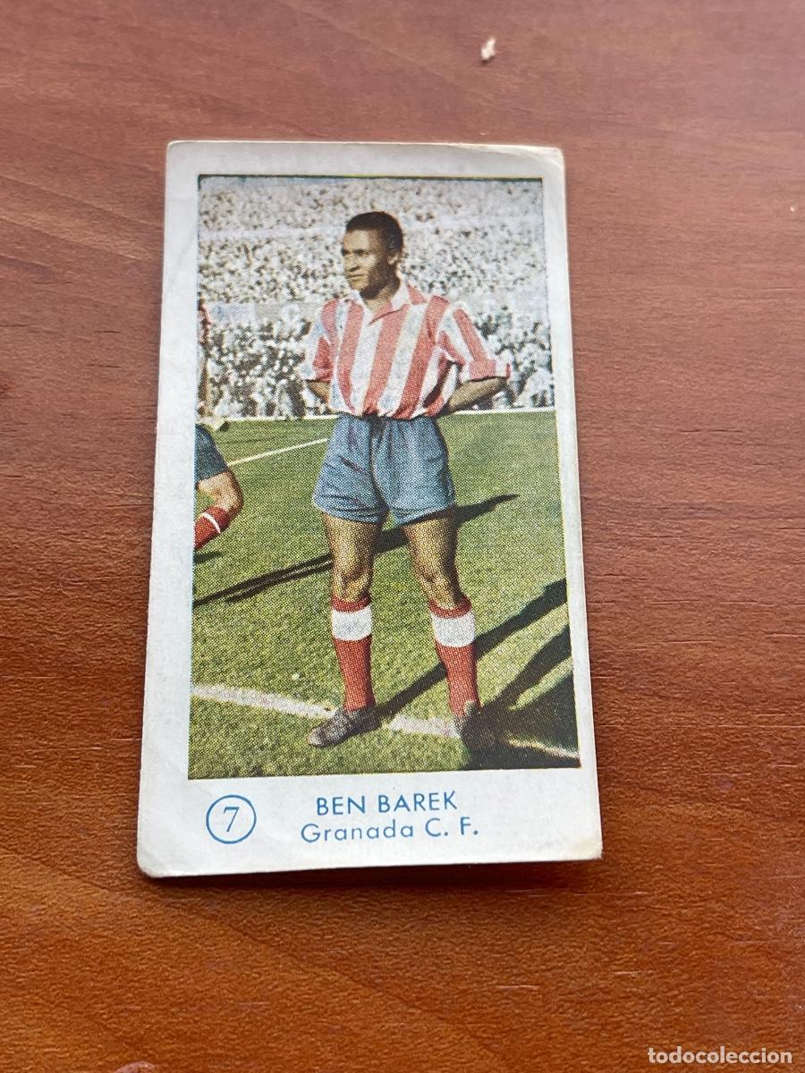 Cromos de f&uacute;tbol: BEN BAREK 7 GRANADA Gr&aacute;ficas Bachende liga 1957 1958 sin pegar