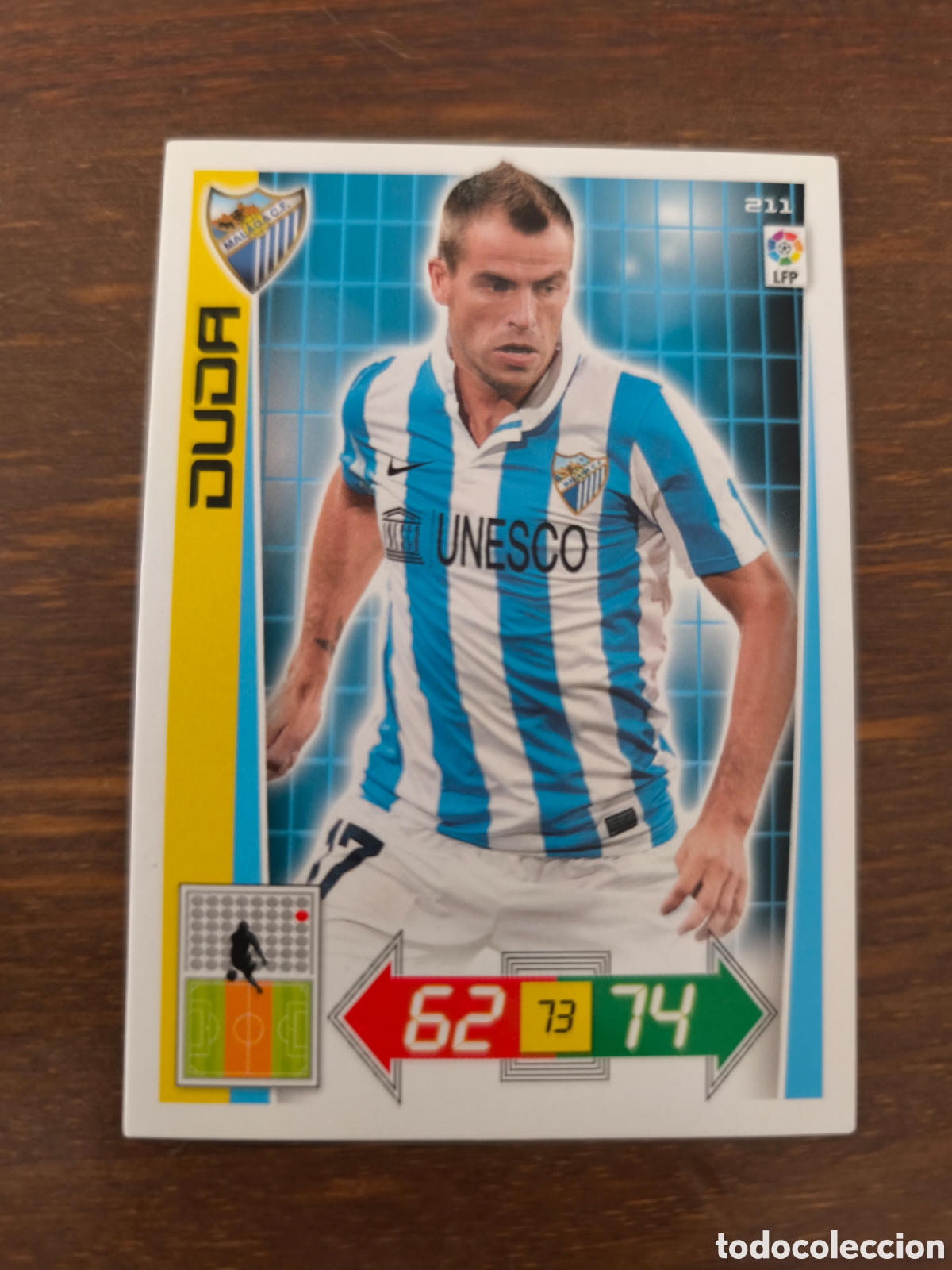 Figurine di Calcio: Duda m&aacute;laga #211 adrenalyn 12/13