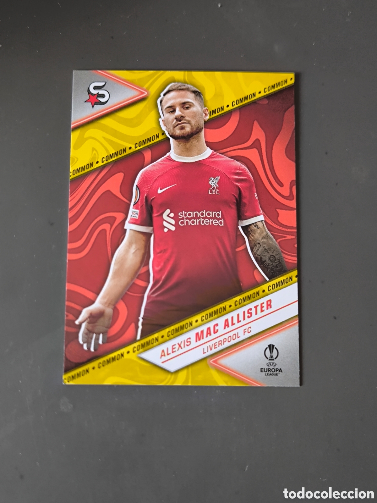 Figurine di Calcio: MAC ALLISTER 81 Common Liverpool Superstars 2024 Topps