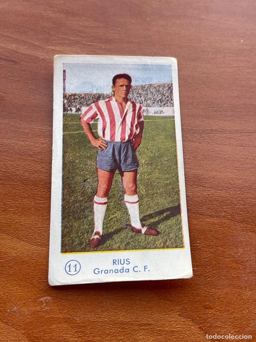 Cromos de f&uacute;tbol: RIUS 11 ZARAGOZA Gr&aacute;ficas Bachende liga 1957 1958 sin pegar