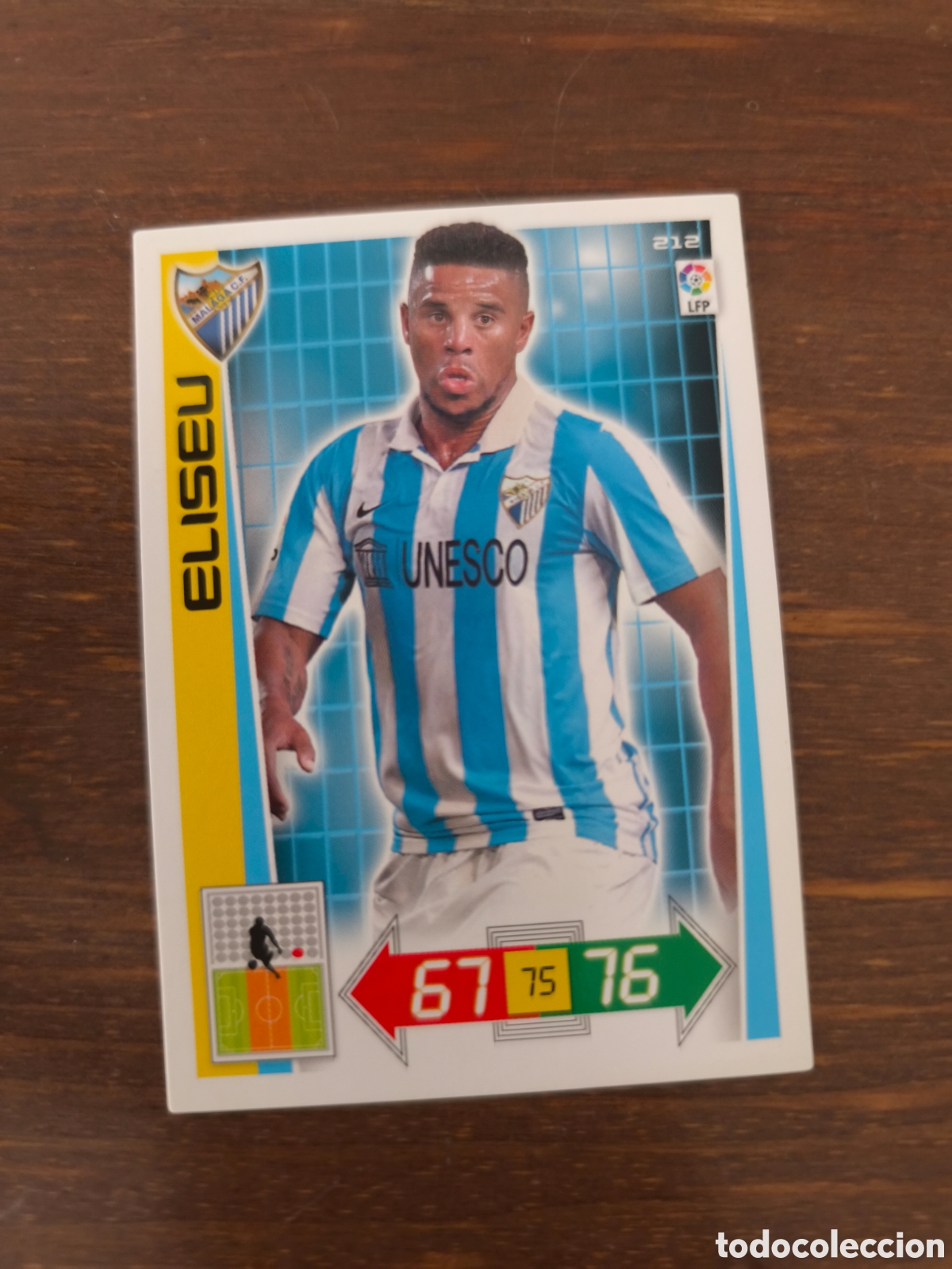 Football Stickers: Eliseu #212 m&aacute;laga adrenalyn 12/13
