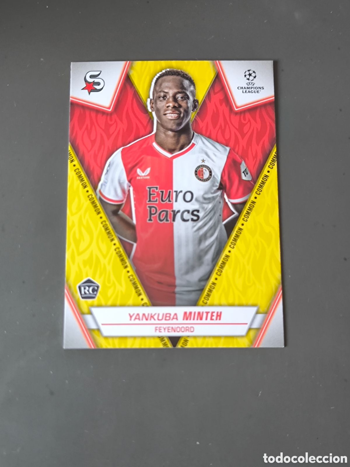Figurine di Calcio: YANKUBA MINTEH 76 Rookie Common Feyenoord Superstars 2024 Topps